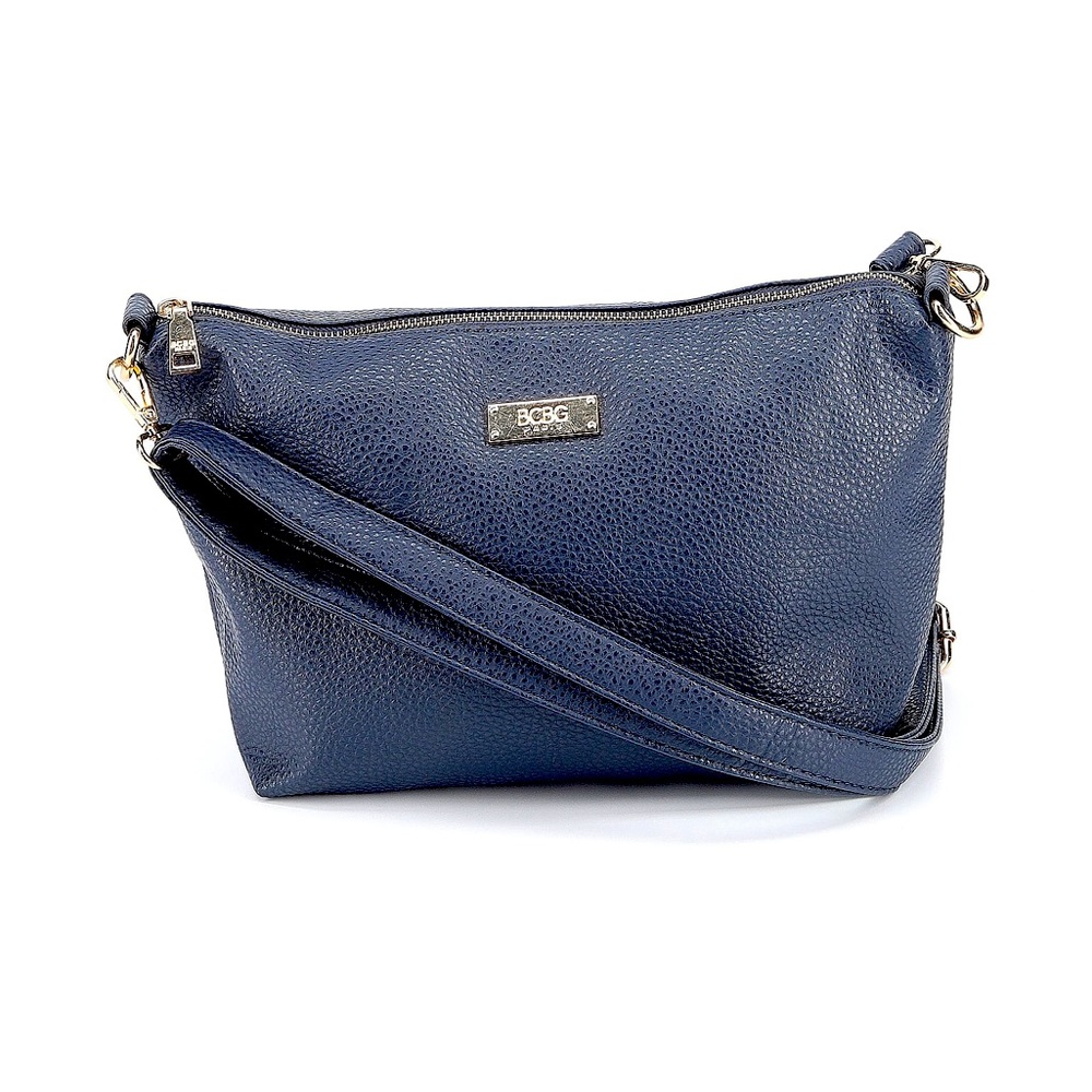 BCBG Paris Solid Blue Crossbody Bag